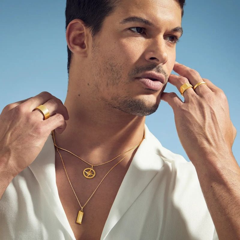 14K Gold Bar Pendant Necklace — Bold, Modern & Eye-Catching