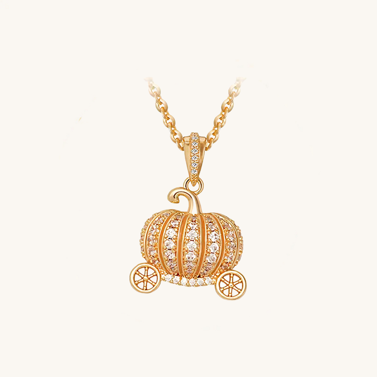 Pumpkin Pendant Necklace-Halloween Special