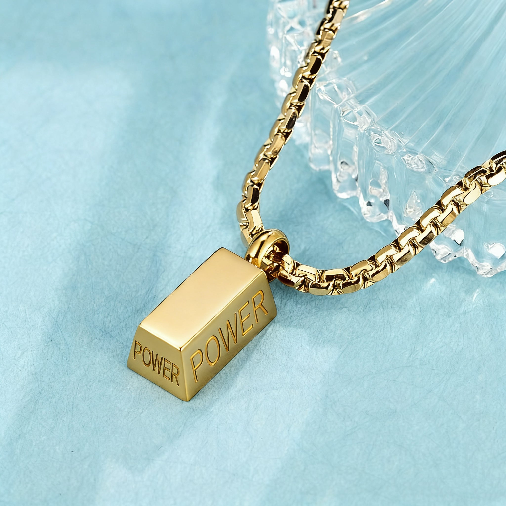 14K Gold “POWER” Necklace