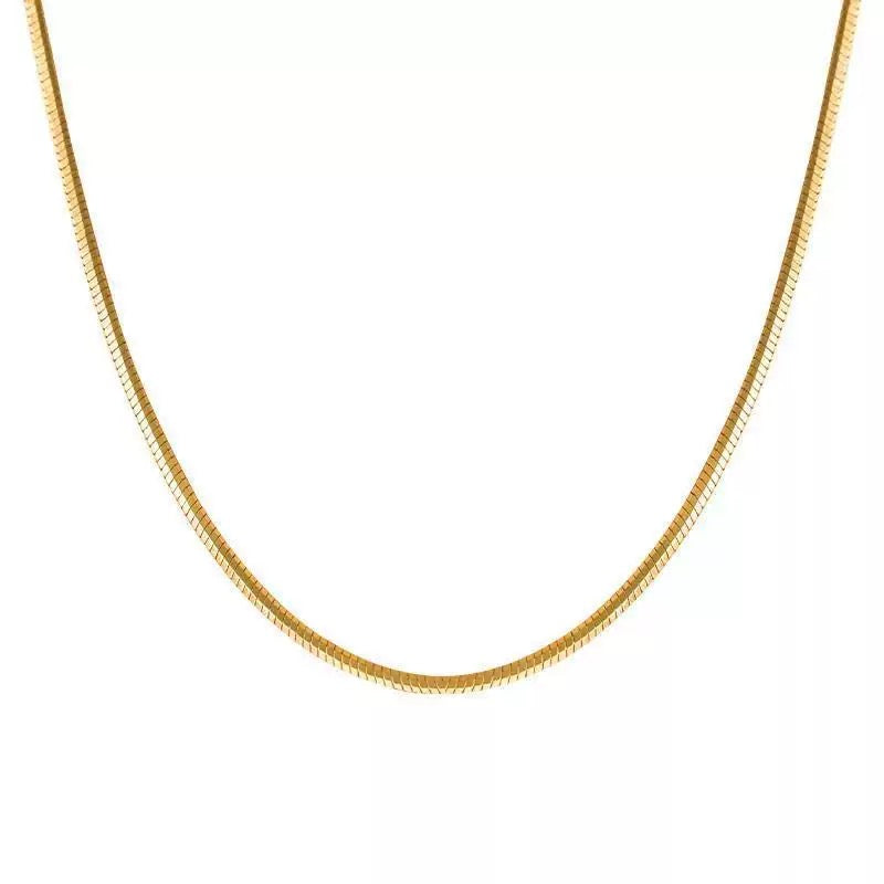 14K Gold Snake Chain(Square) – 1.2mm
