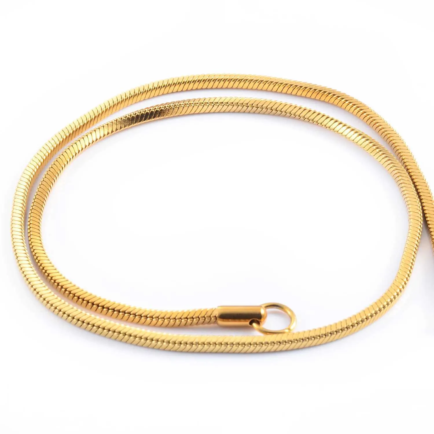 14K Gold Snake Chain(Square) – 1.2mm