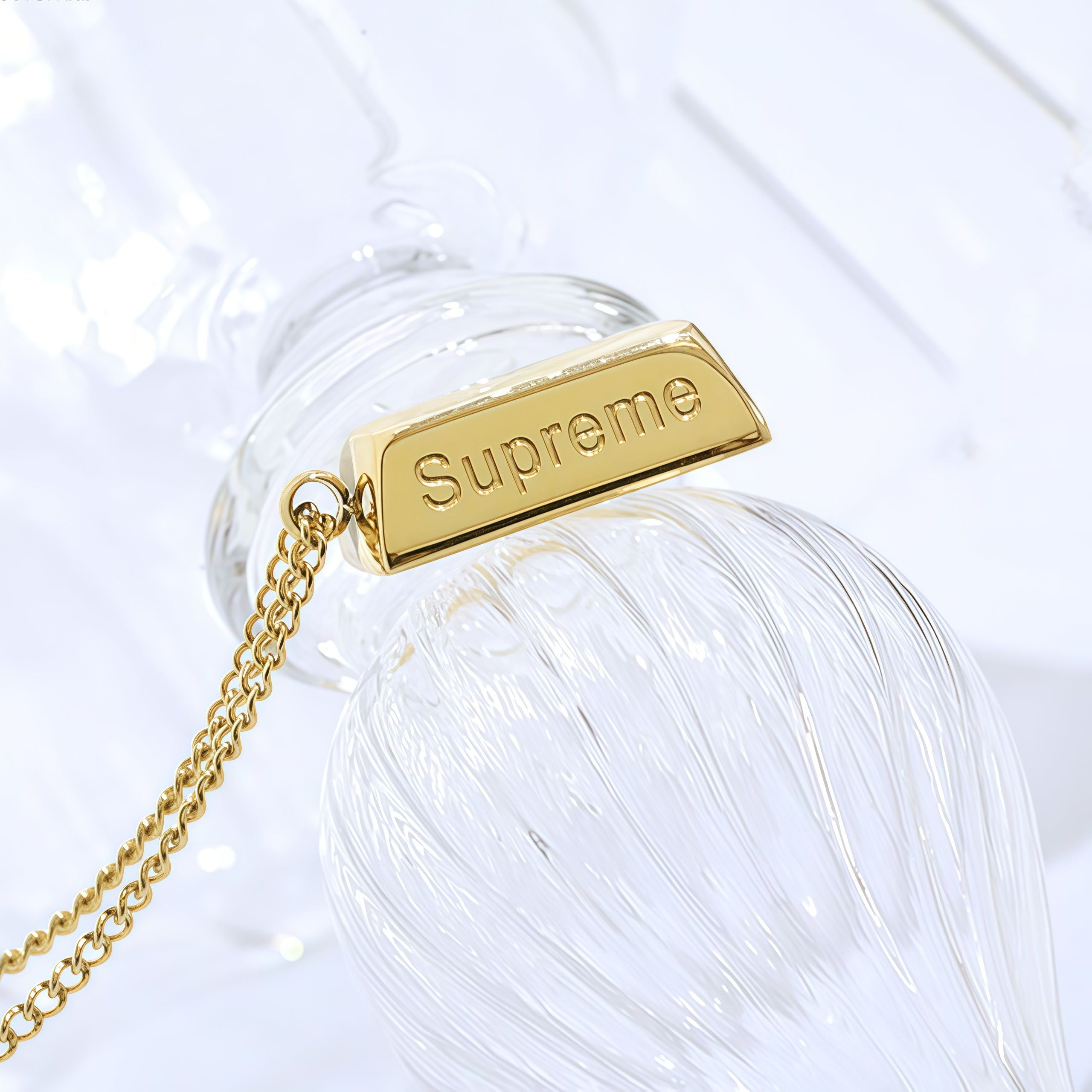 14K Gold Bar Pendant Necklace