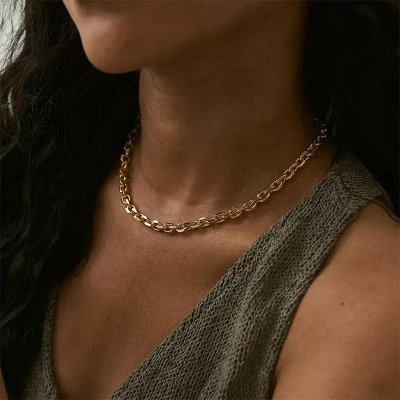 Asher Statement Necklace-14K Gold