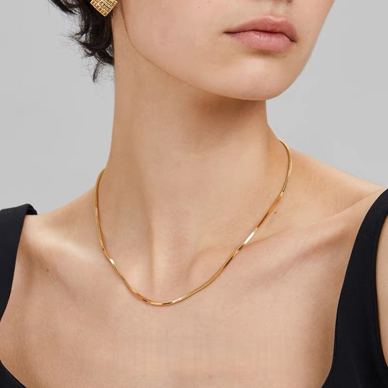 Chandler 14k Gold Snake Chain