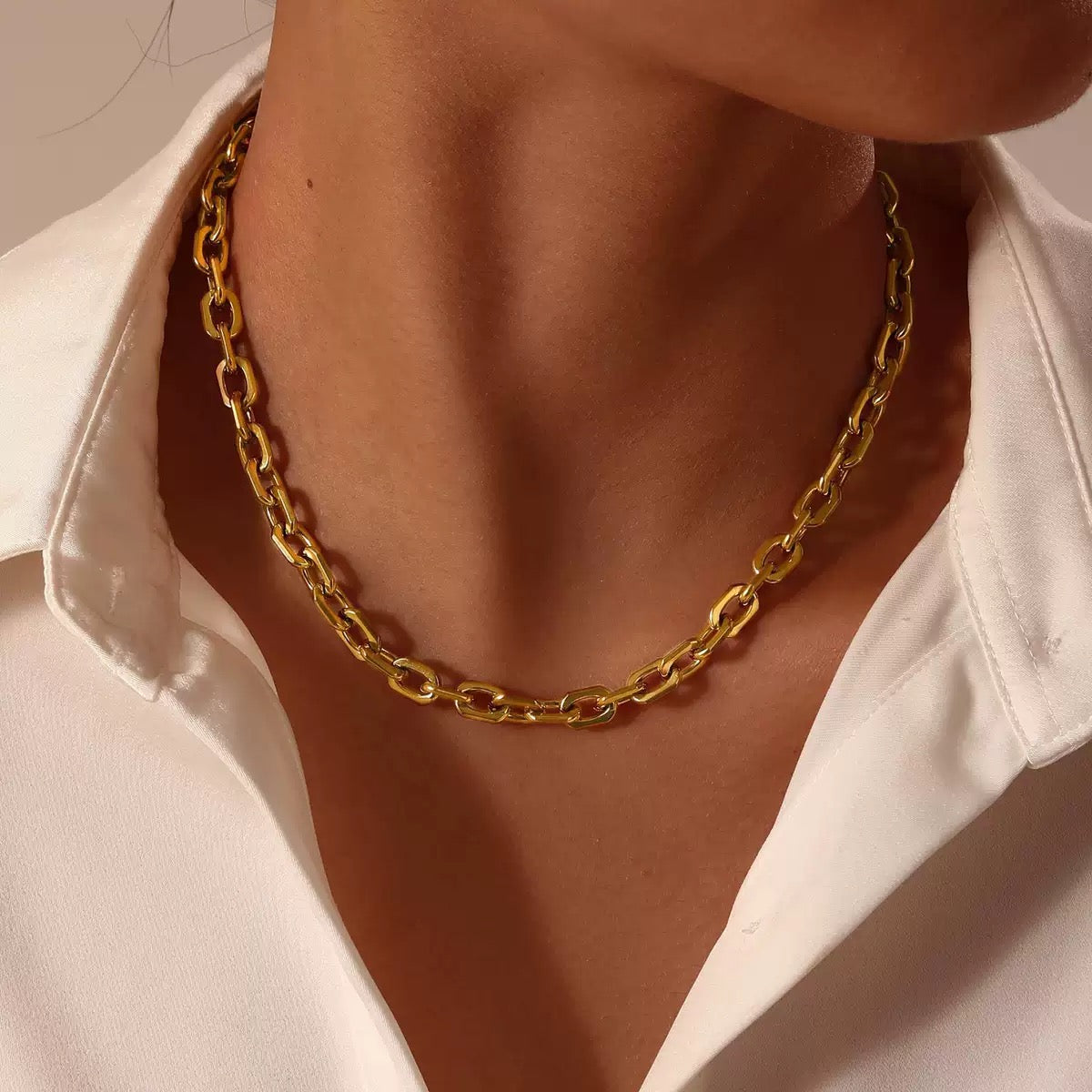 Asher Statement Necklace-14K Gold