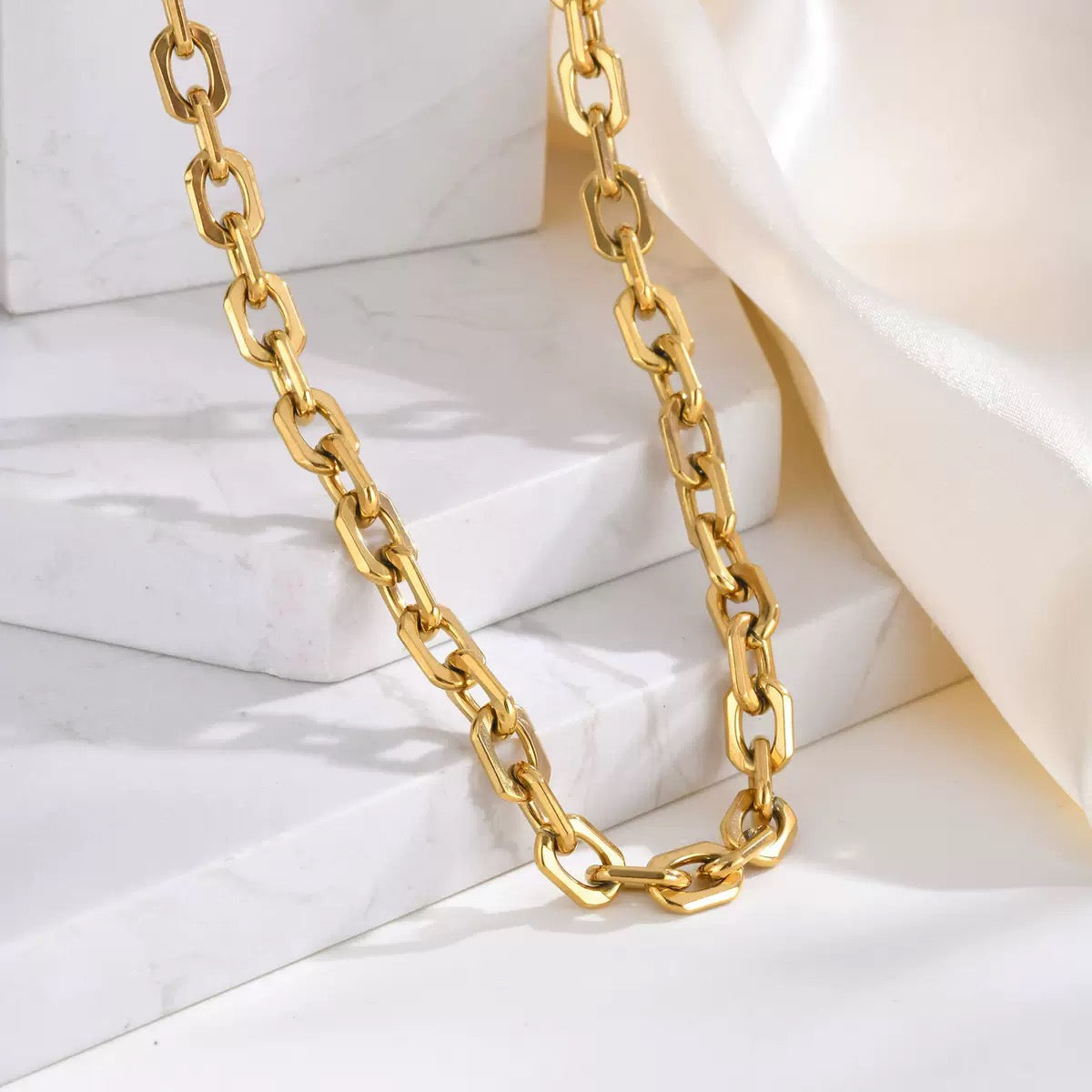 Asher Statement Necklace-14K Gold