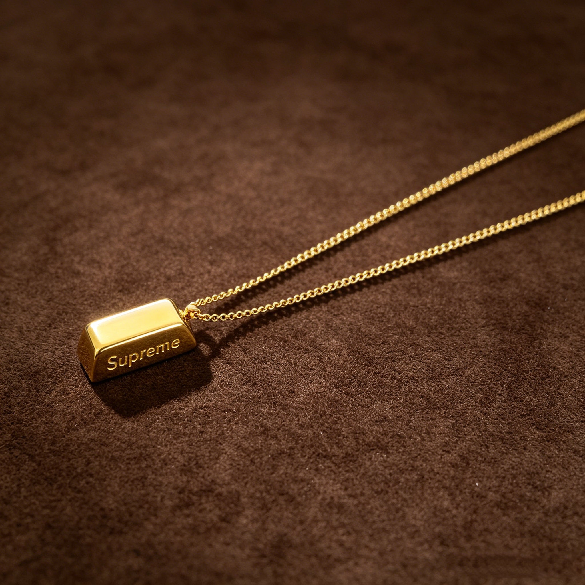 14K Gold Bar Pendant Necklace – Minimalist Everyday Gold Necklace