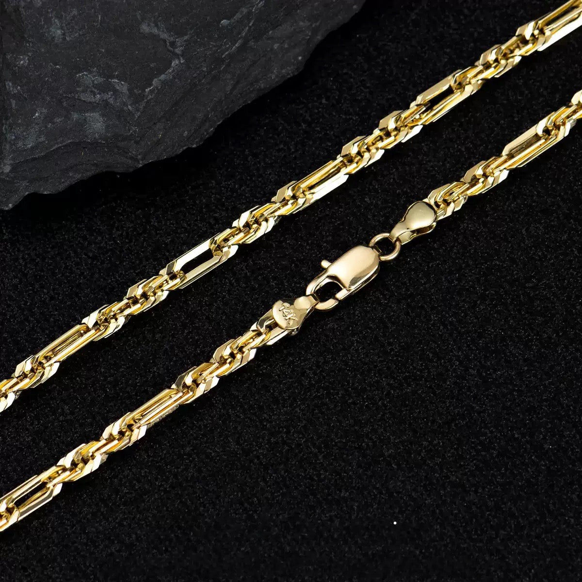 Figarope Chain Necklace in 14K Gold