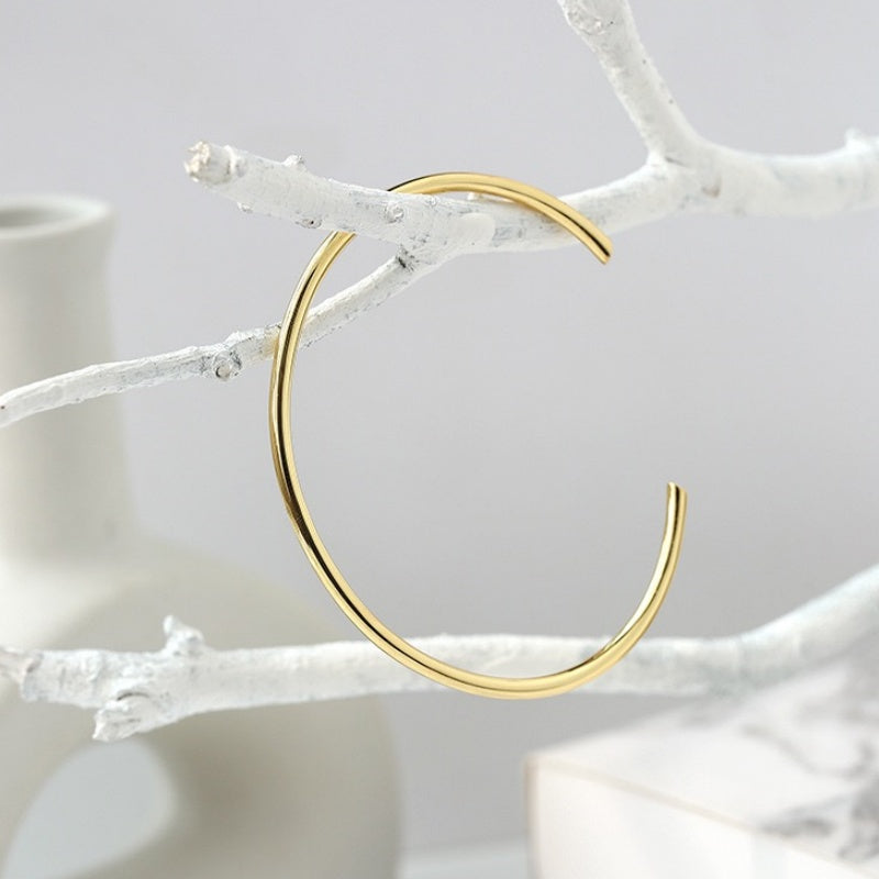 Classic 14K Gold Open Cuff Bracelet