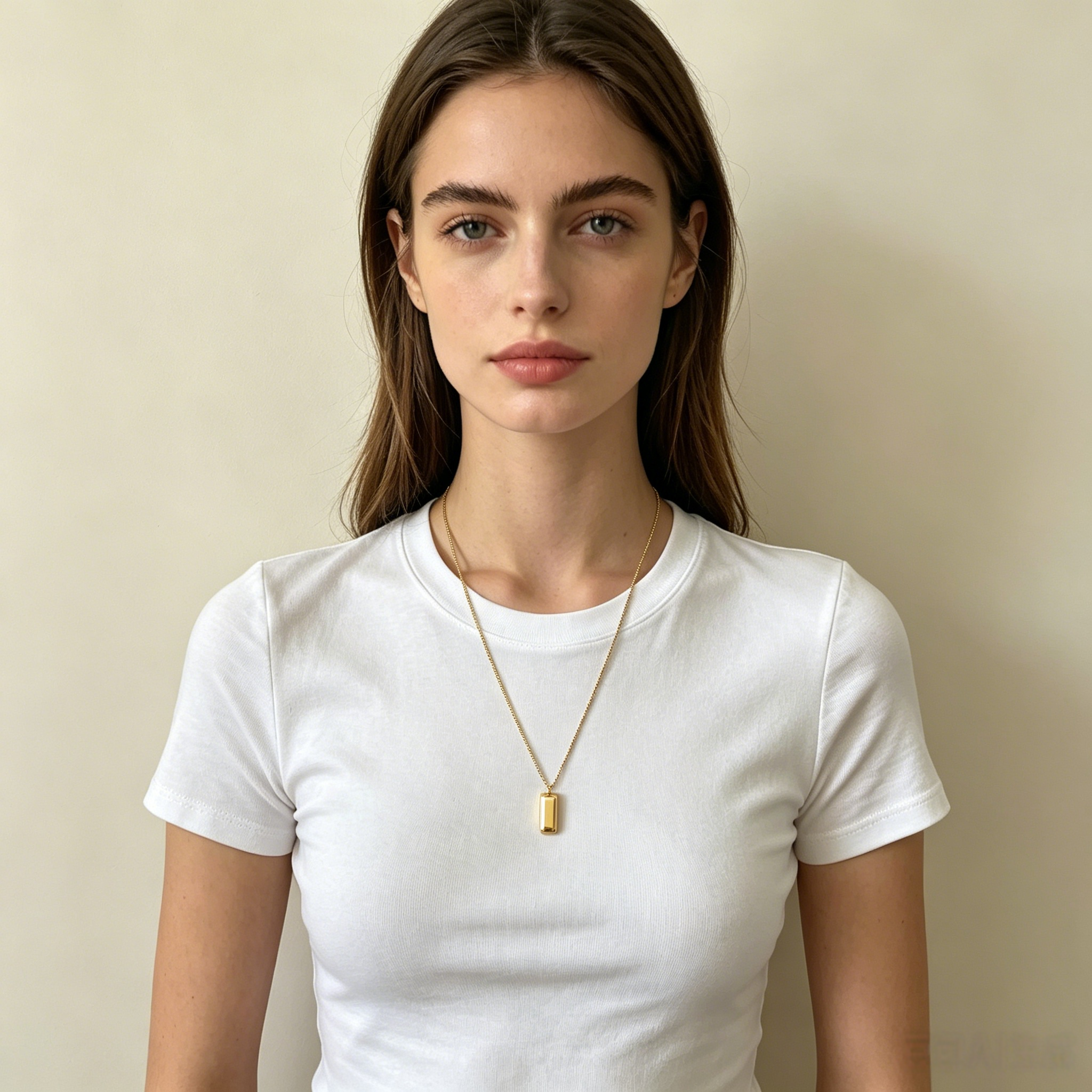 14K Gold Bar Pendant Necklace – Minimalist Everyday Gold Necklace
