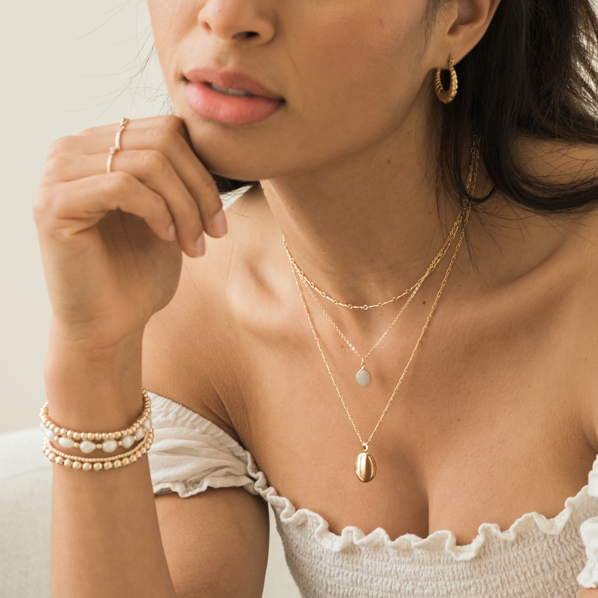 Croissant Hoop Earrings