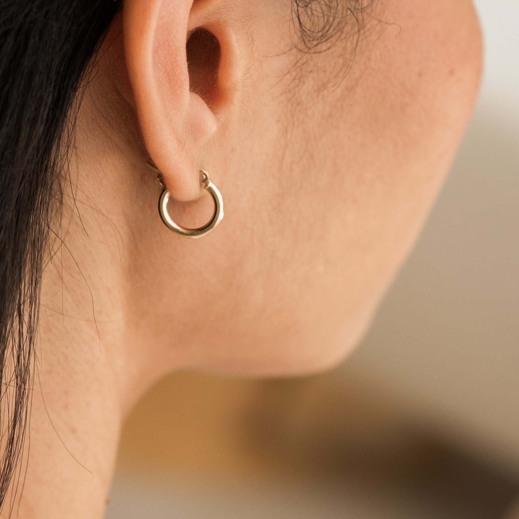 Everyday Hoop Earrings - 14k Solid Gold
