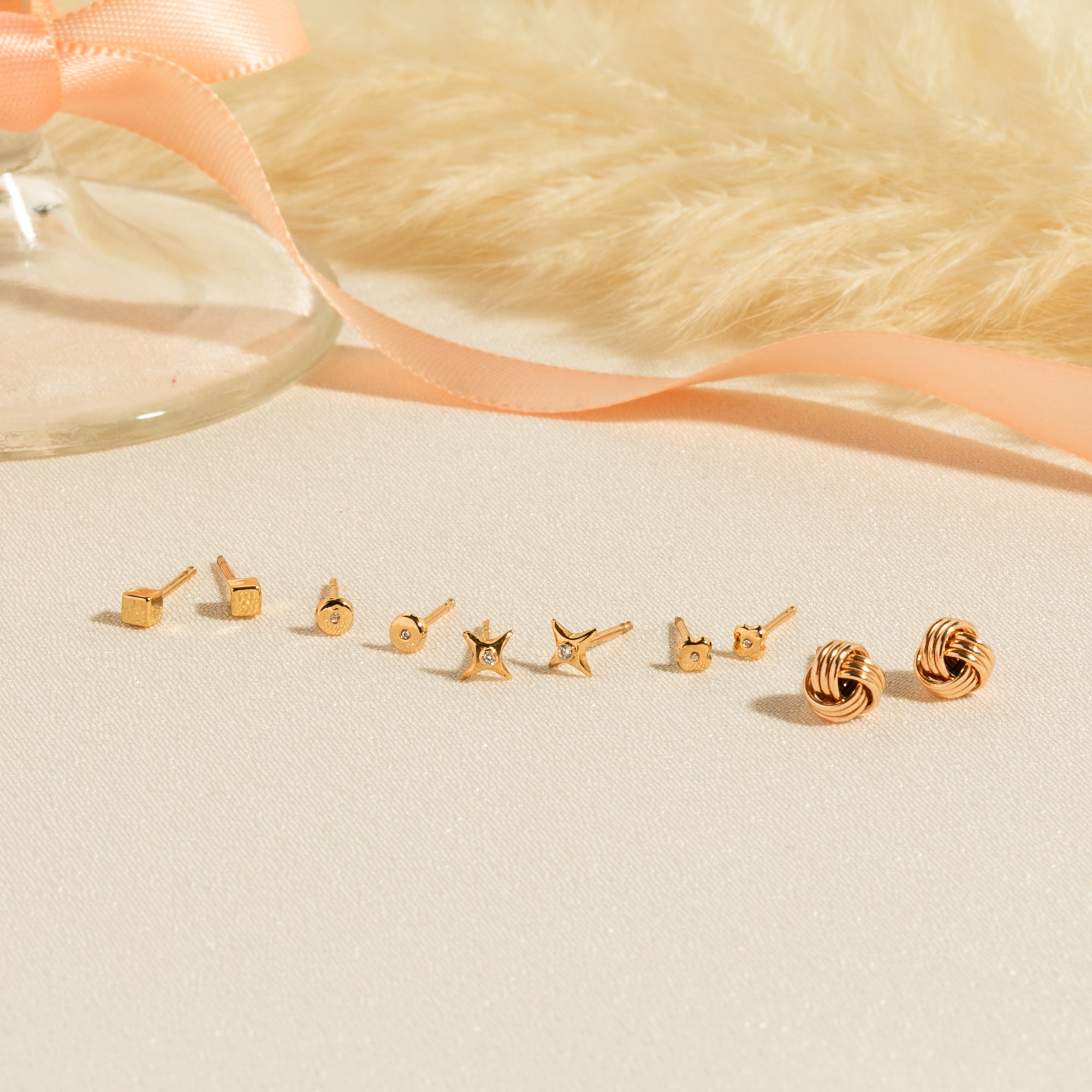 Infinity Knot Stud Earrings