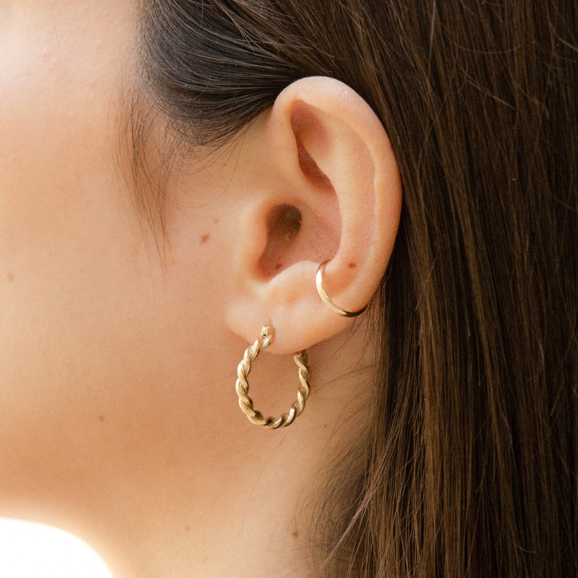Rope Hoop Earrings