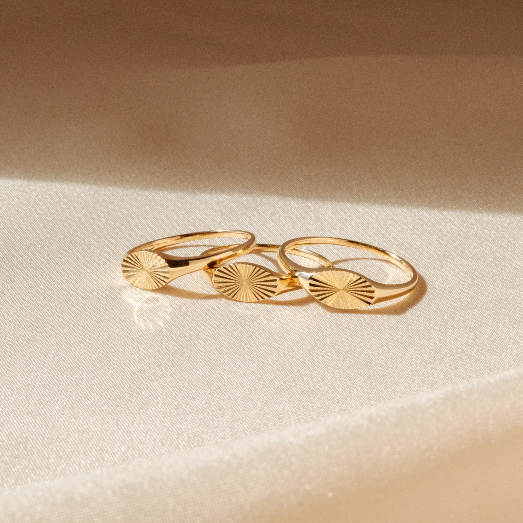 Sunburst Signet Ring