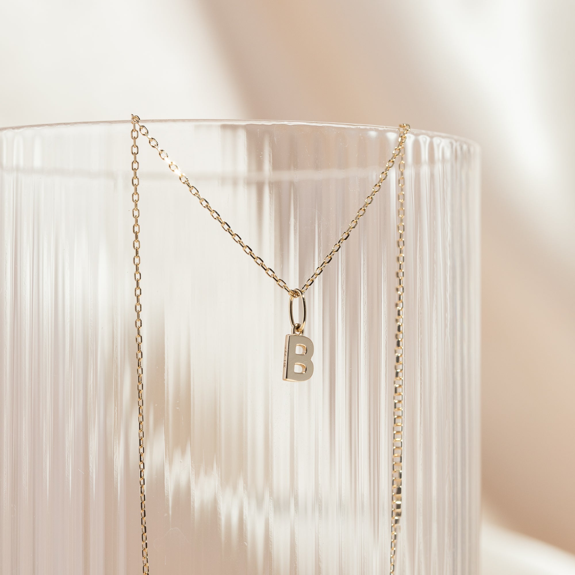 Tiny Hanging Initial Charm