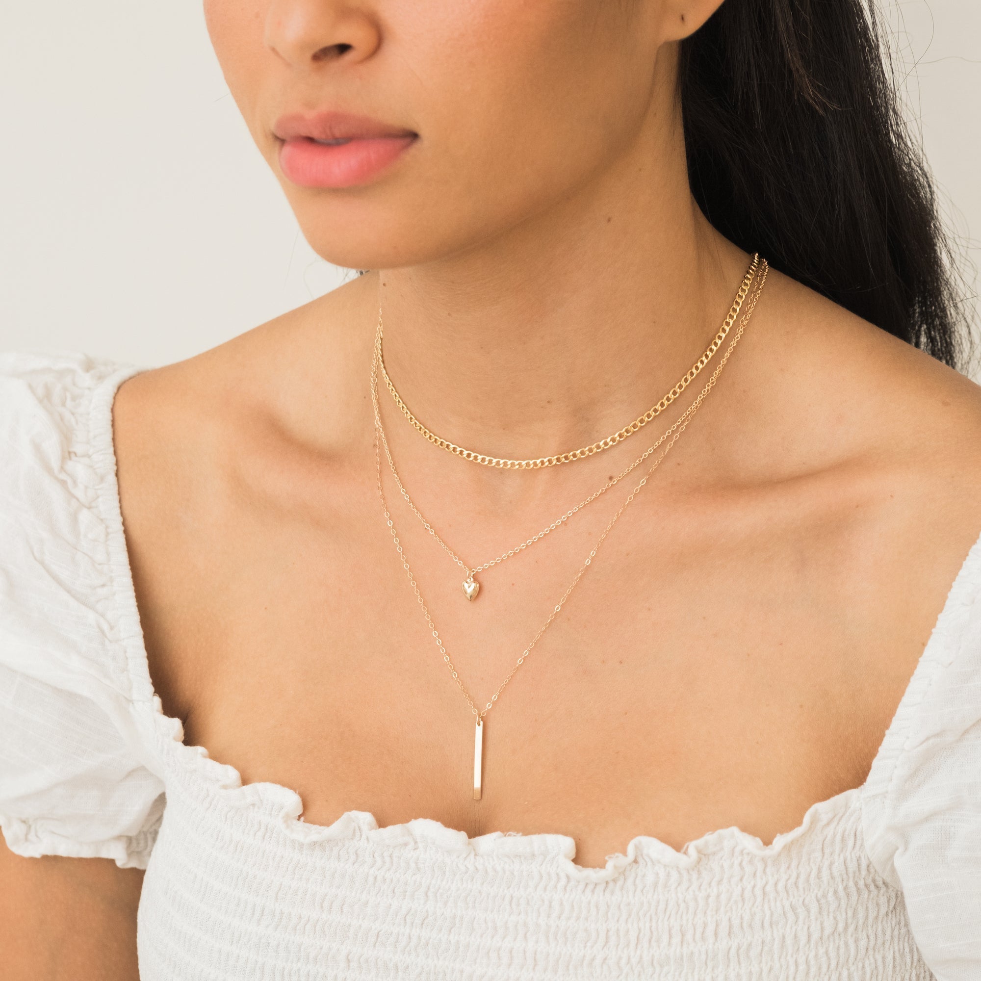 14K Gold Tiny Heart Necklace