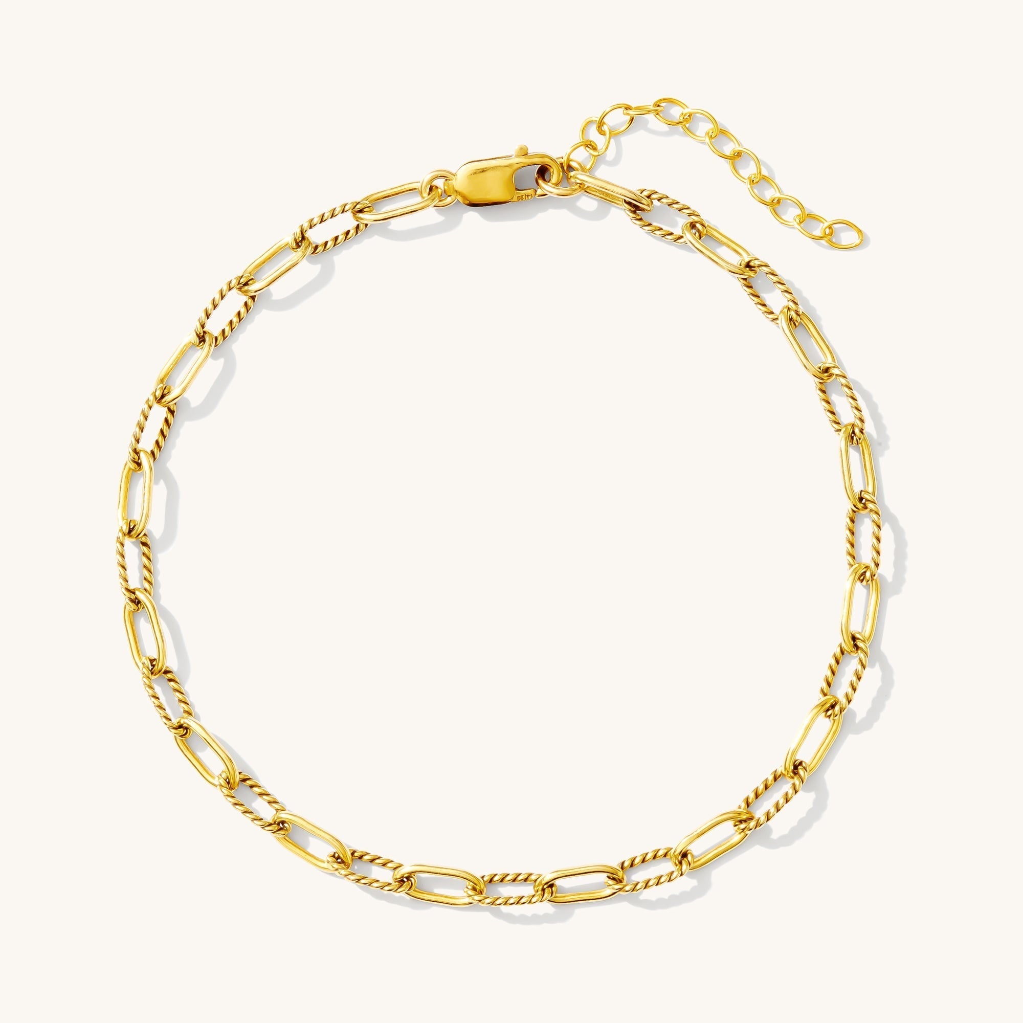 Twisted Paperclip Chain Bracelet