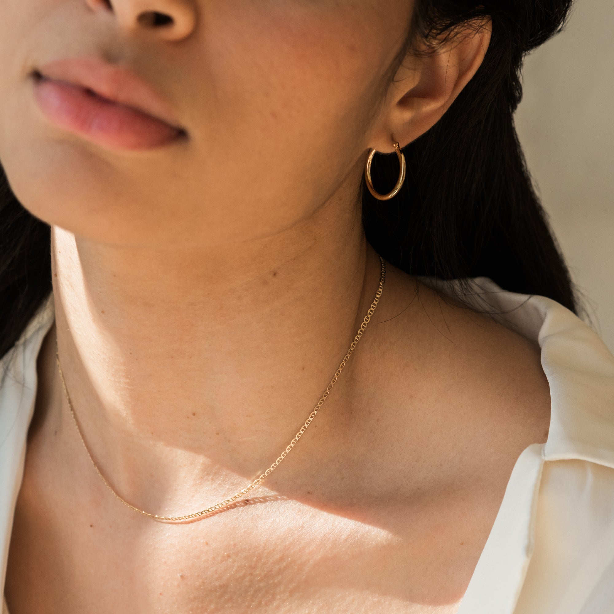 Everyday Hoop Earrings - 14k Solid Gold