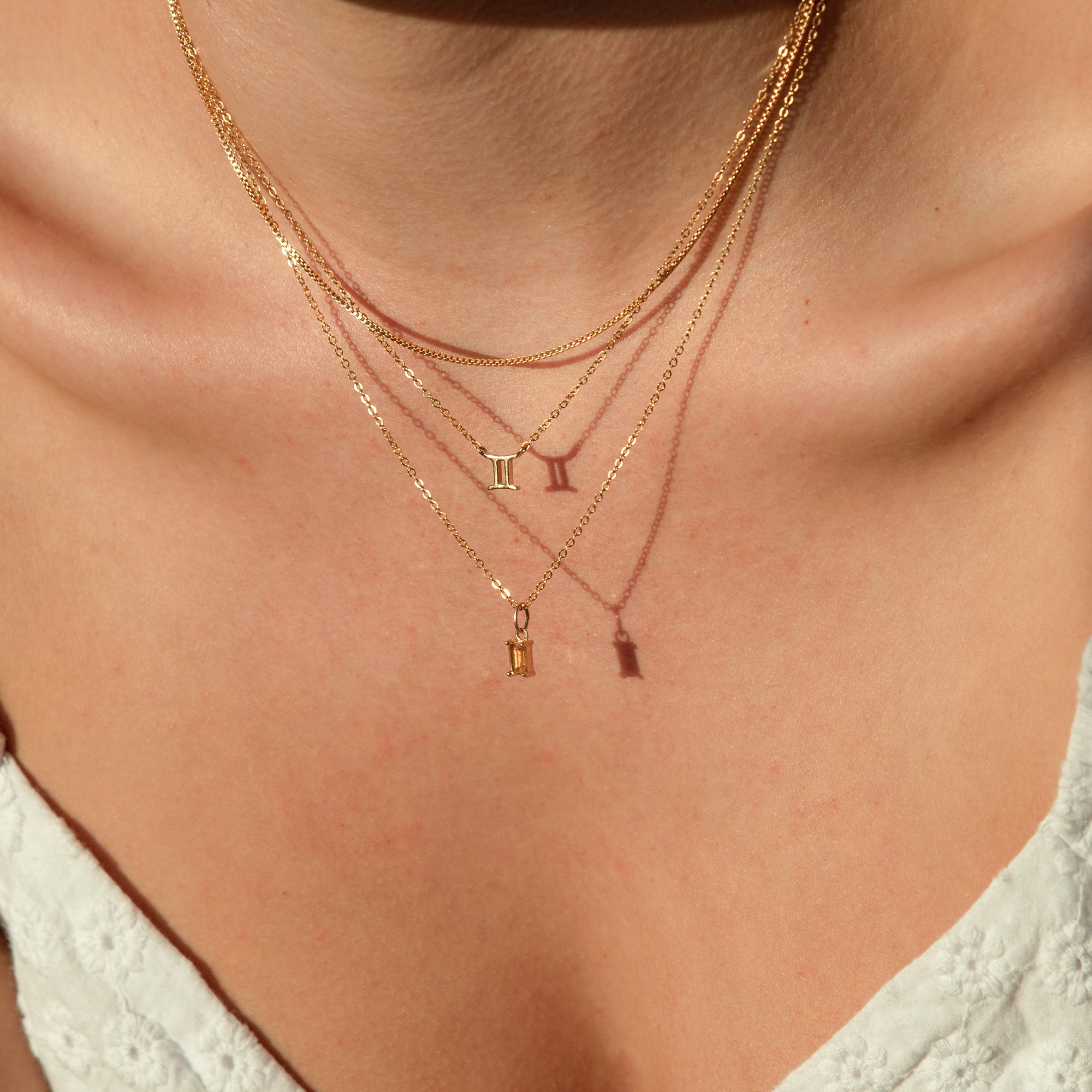 14K Gold Tiny Zodiac Necklace