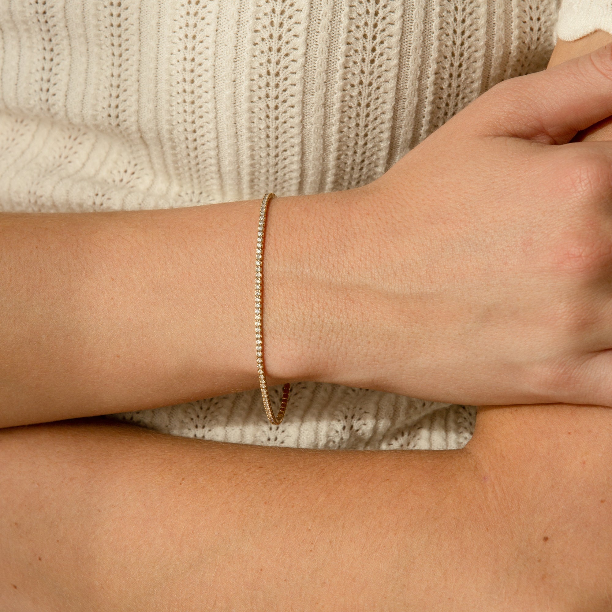 Dainty CZ Tennis Bracelet