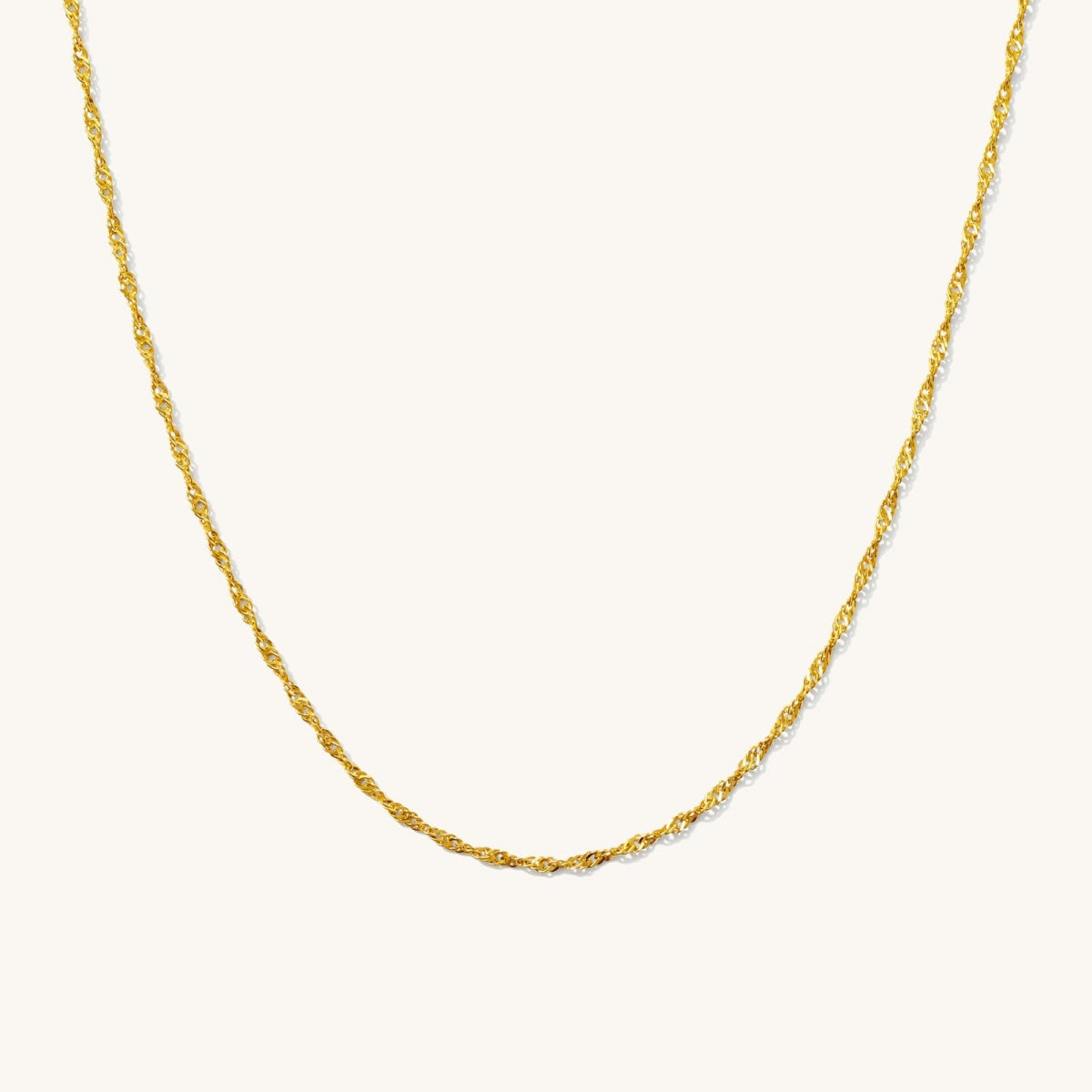 14K Gold Singapore Chain Necklace