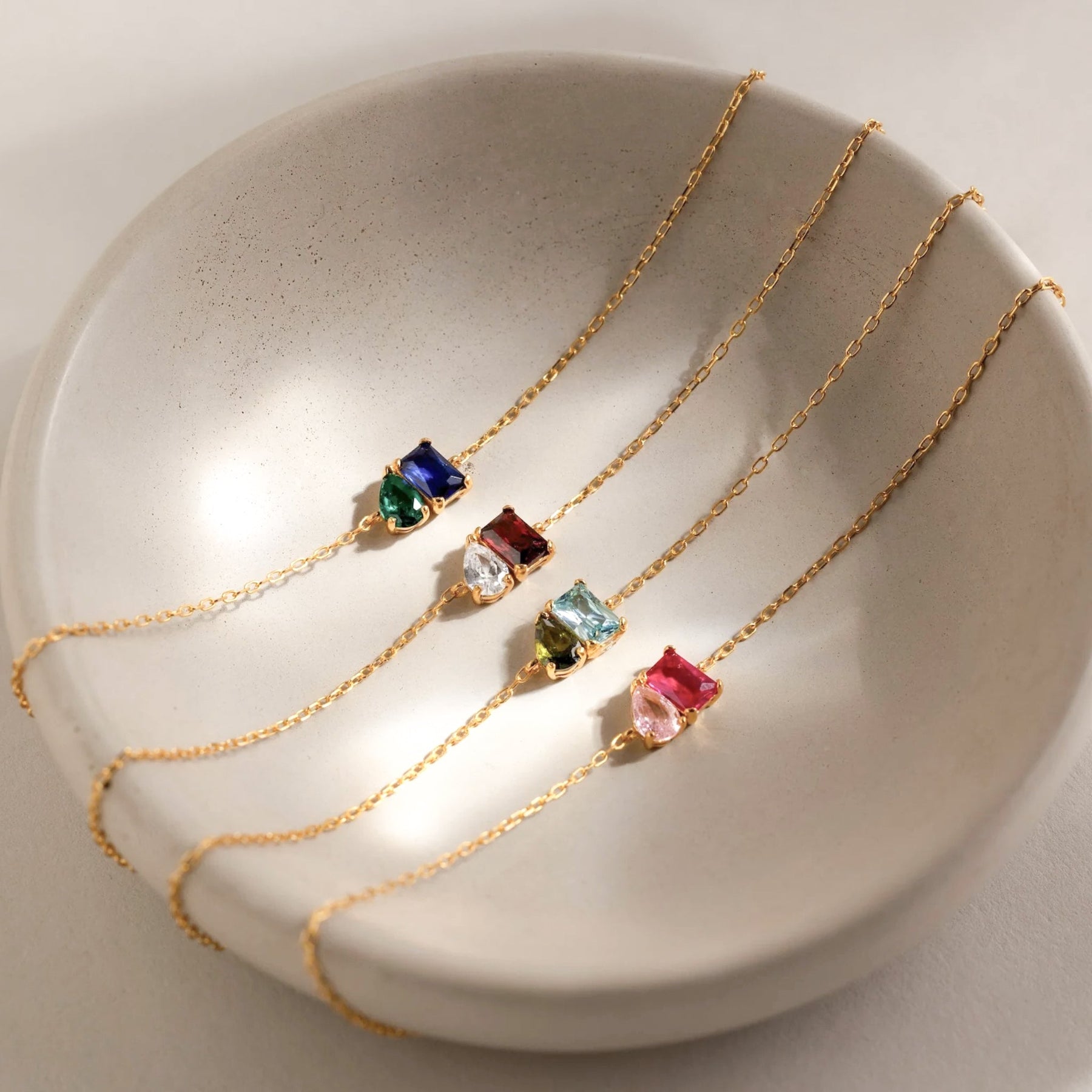 14K Gold Birthstone Bracelet