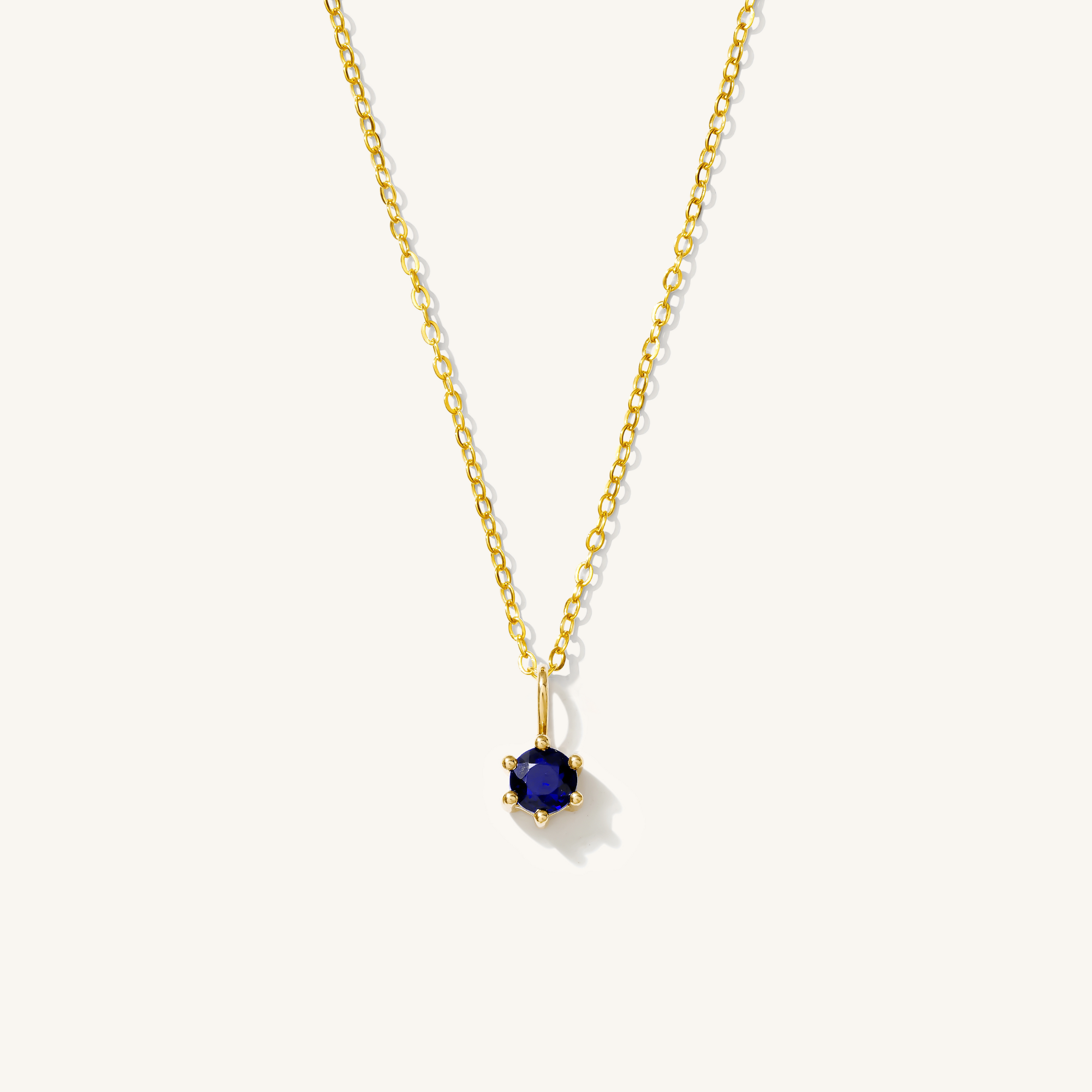 14k Birthstone Charm Necklace