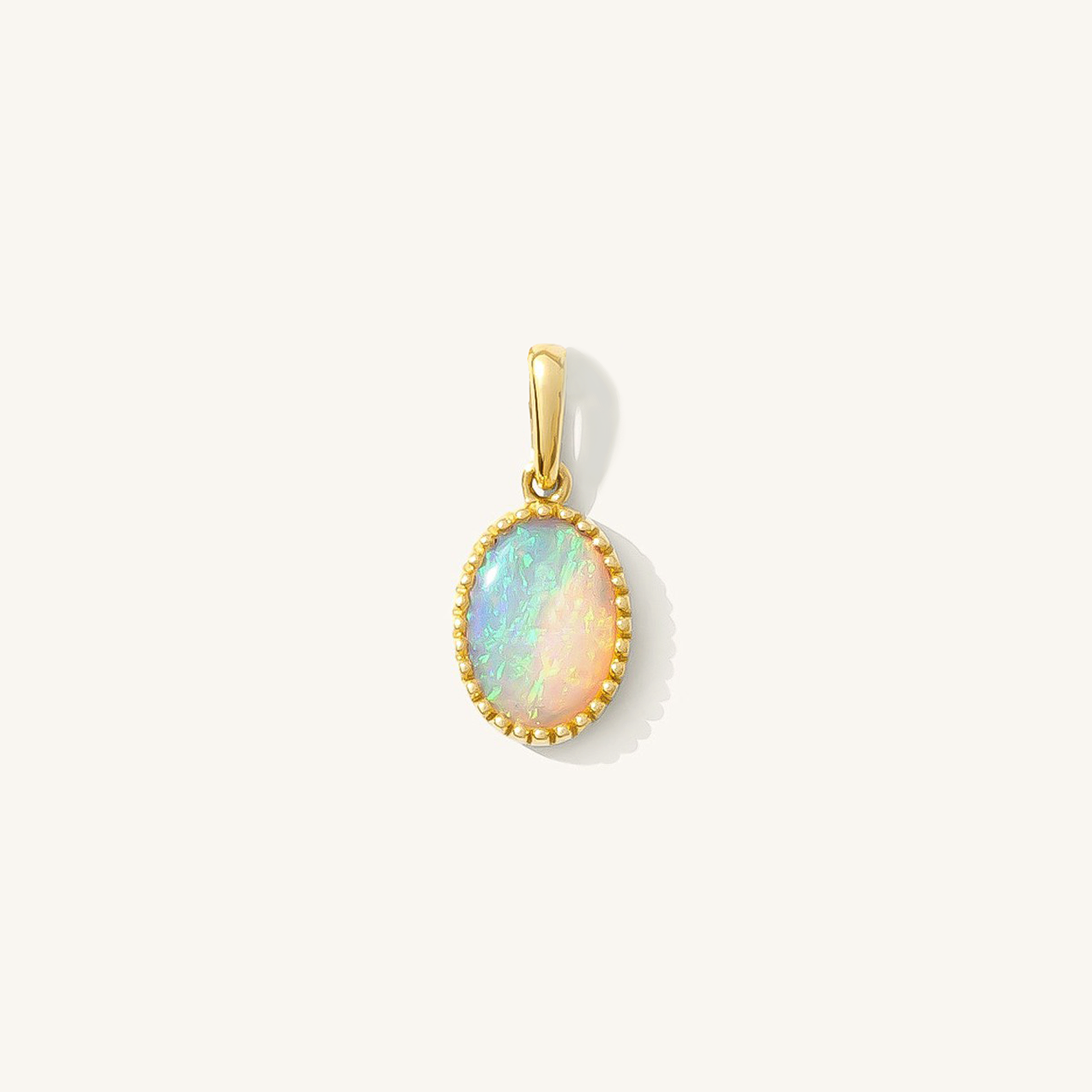 Oval Opal Charm