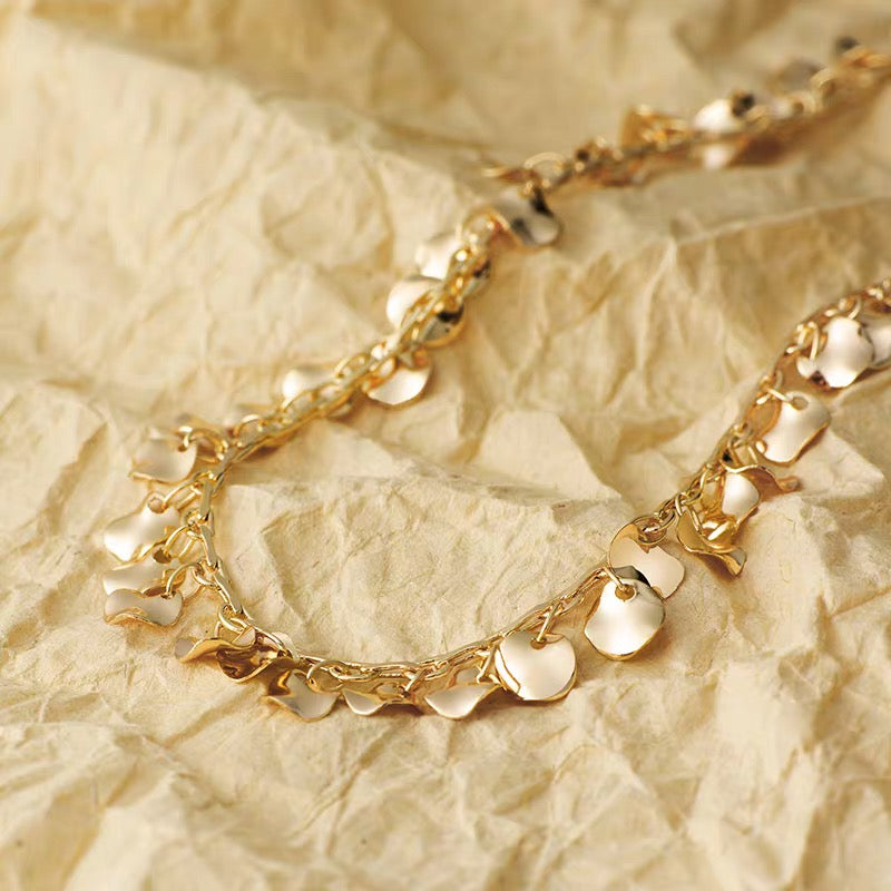 Wave Pendant Charm Necklace