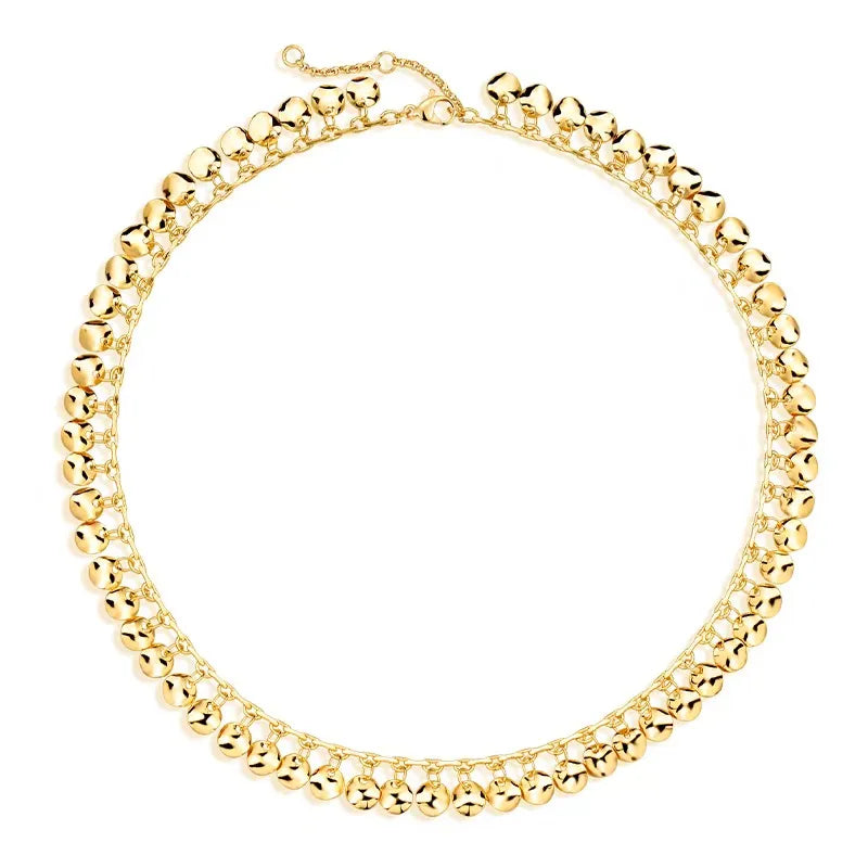 Wave Pendant Charm Necklace