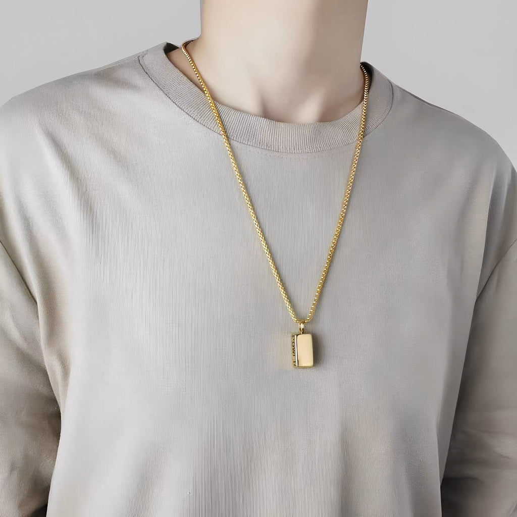 POWER Block Pendant Necklace