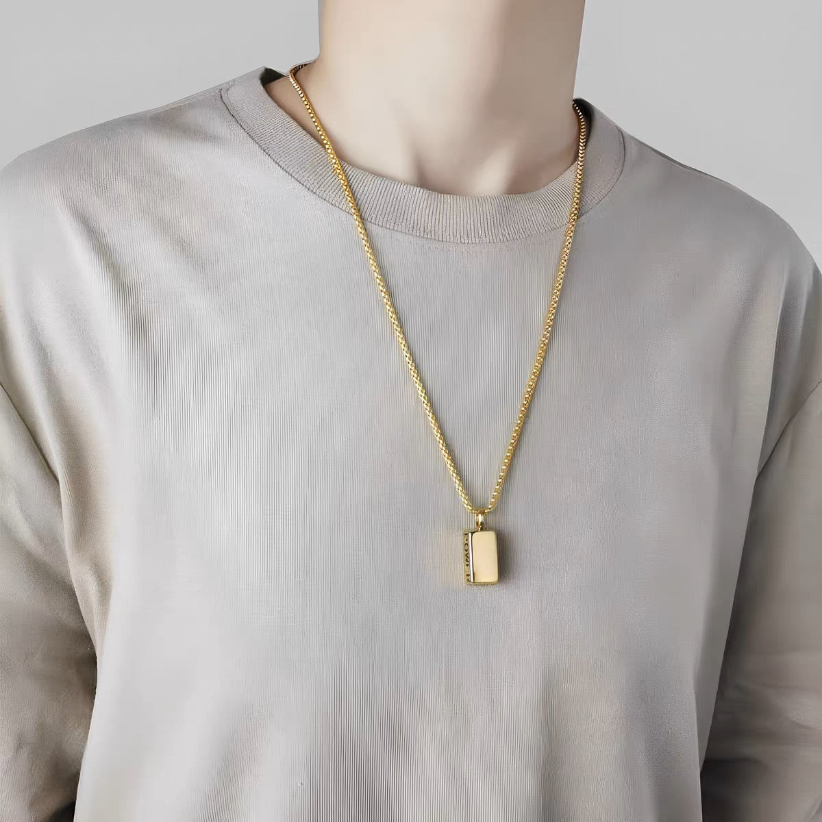 POWER Block Pendant Necklace