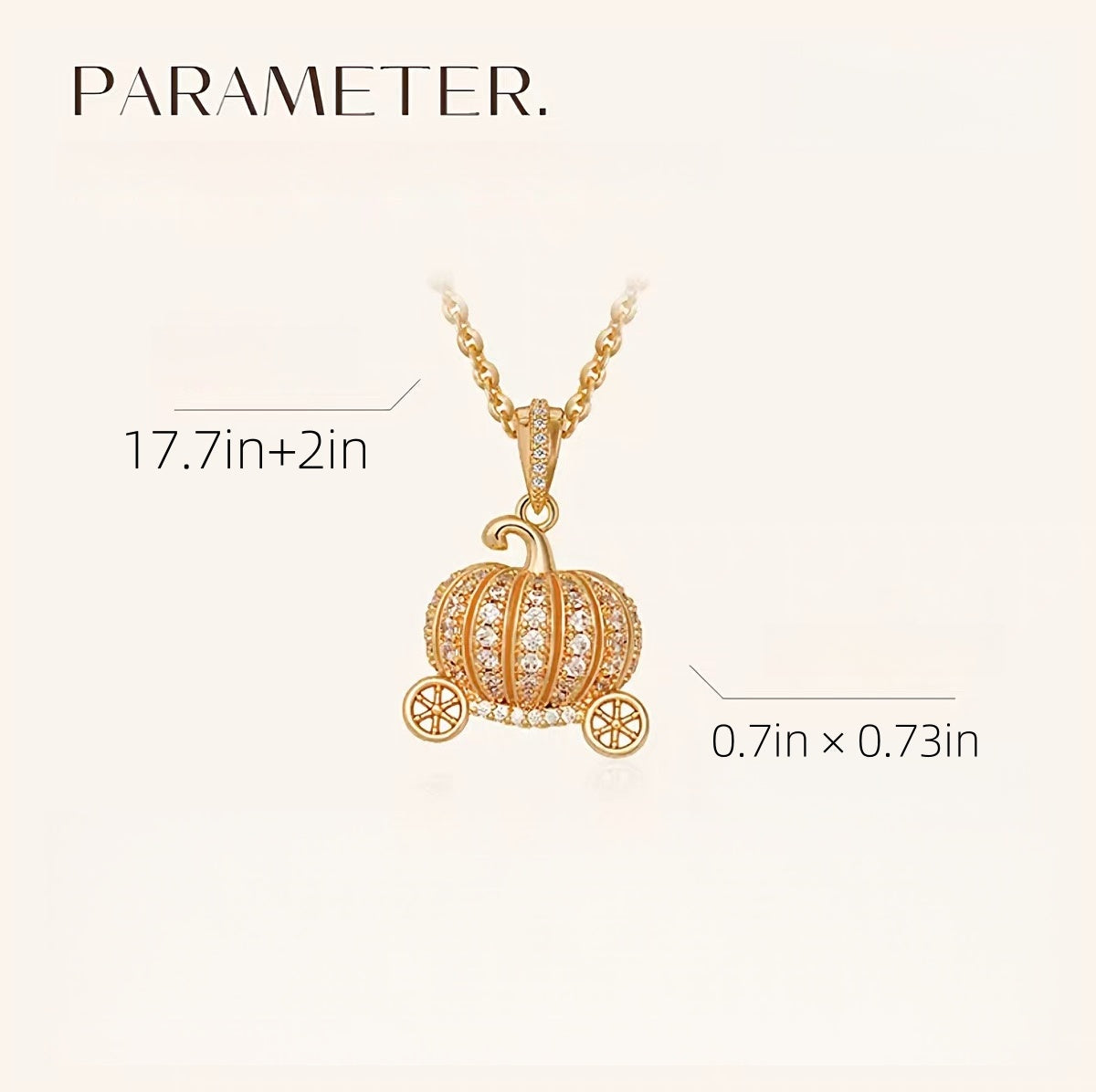 Pumpkin Pendant Necklace-Halloween Special