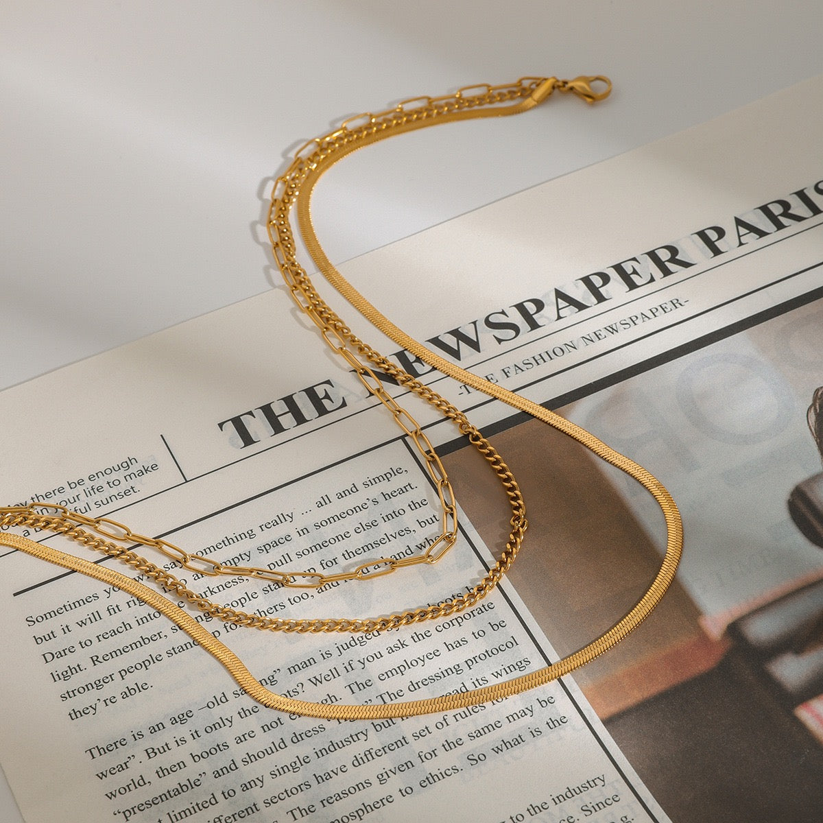 Minimalist Layered Necklace Set