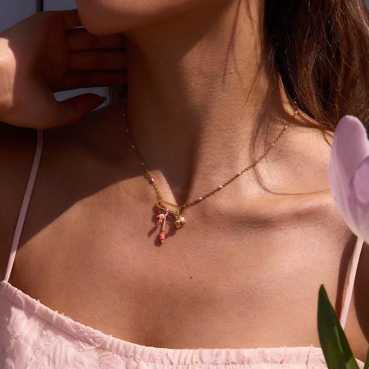 Riviera Vacation Charm Necklace