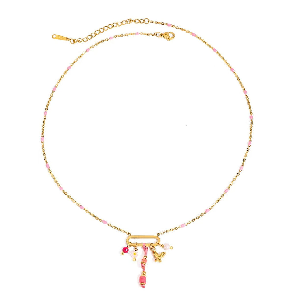 Riviera Vacation Charm Necklace