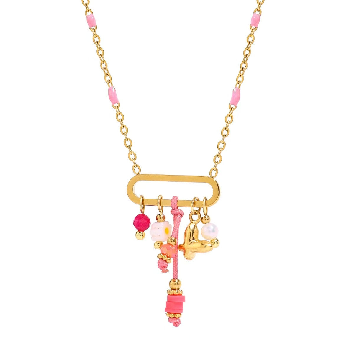 Riviera Vacation Charm Necklace