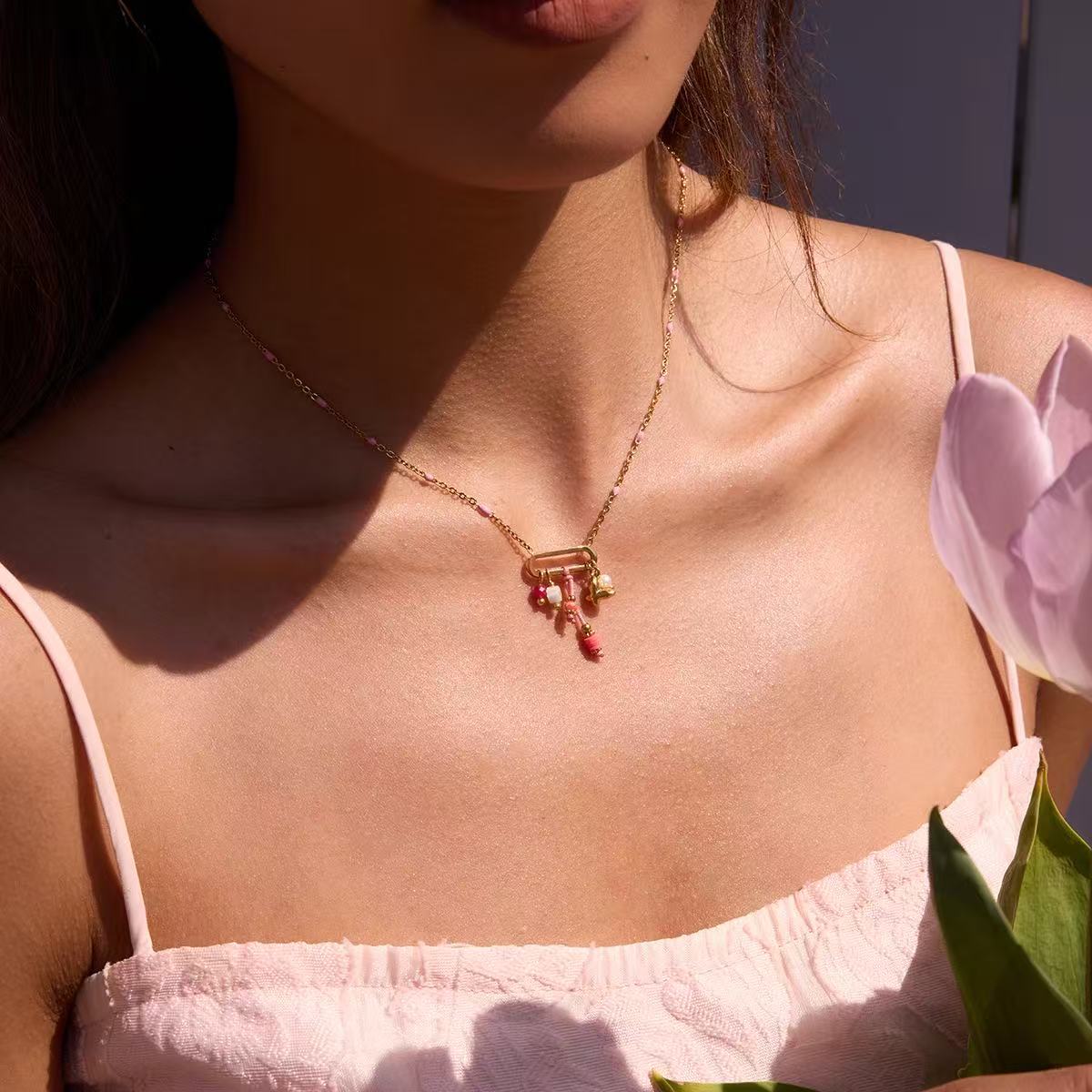 Riviera Vacation Charm Necklace