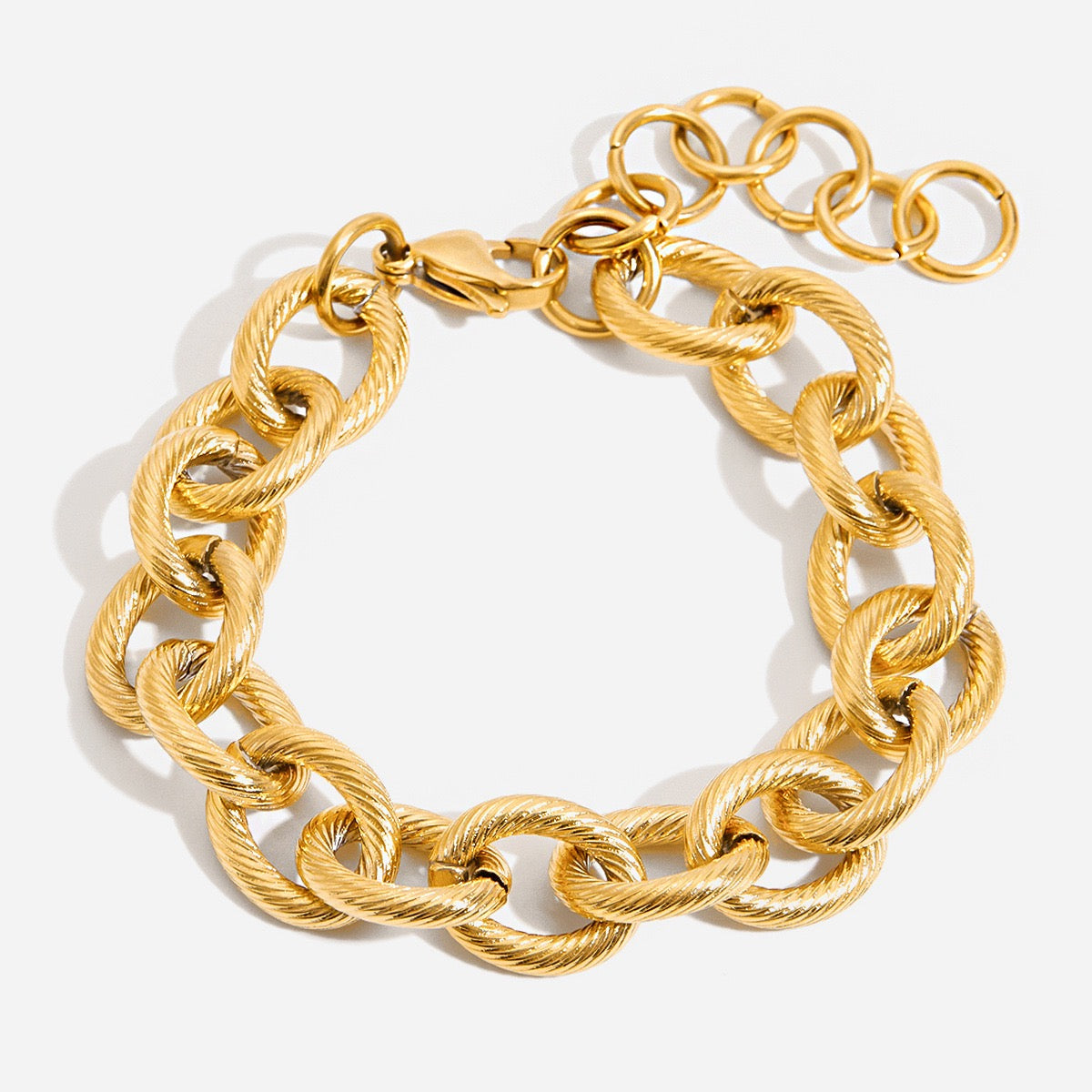 Bold Twisted Link Bracelet