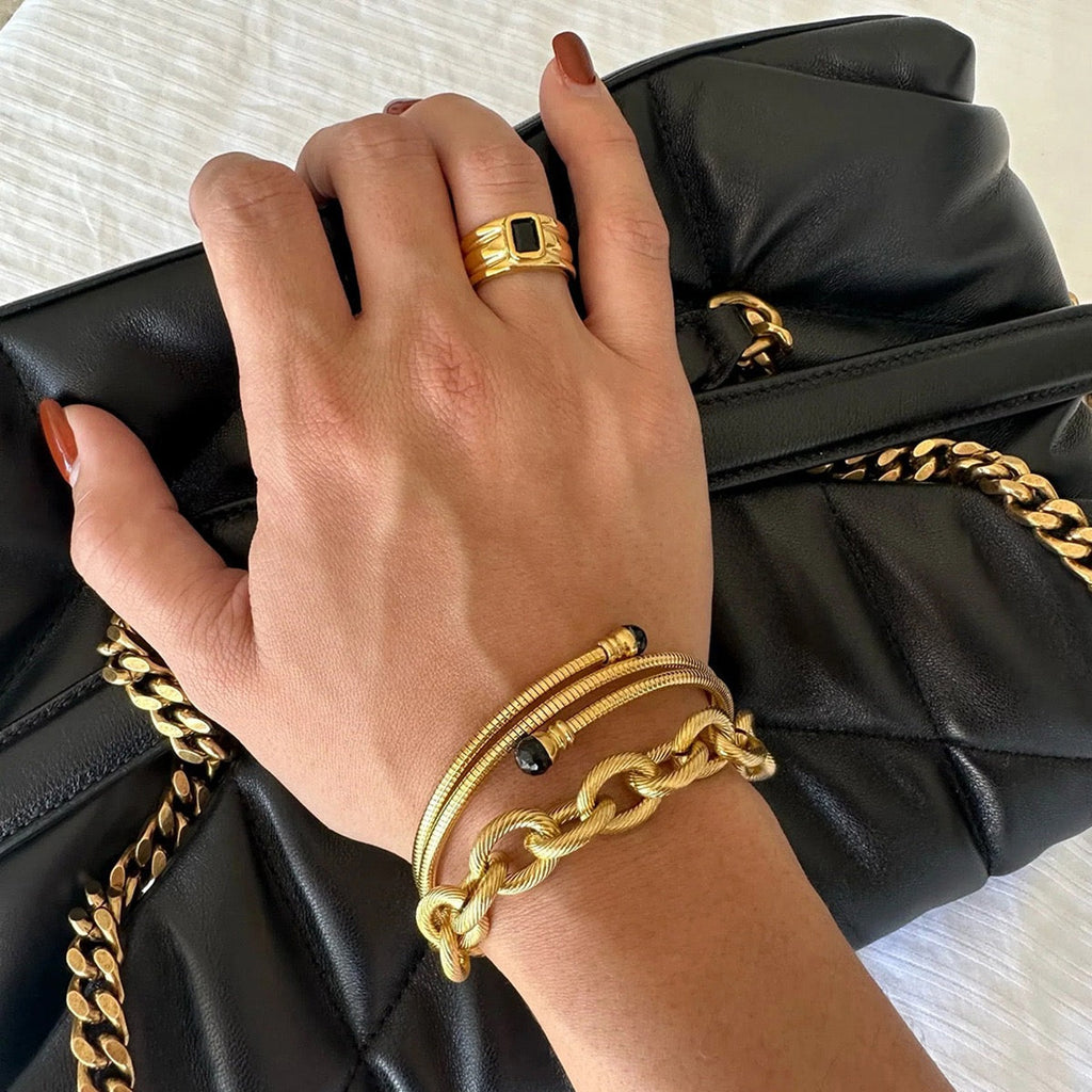 Bold Twisted Link Bracelet