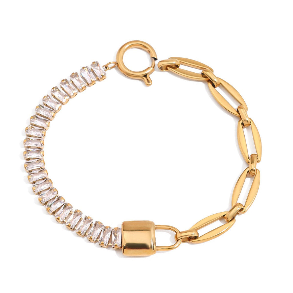 Gold Tennis Bracelet (Half)