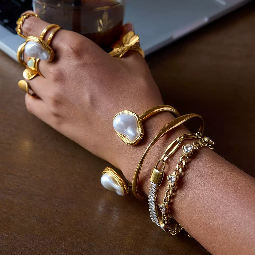 Gold Tennis Bracelet (Half)