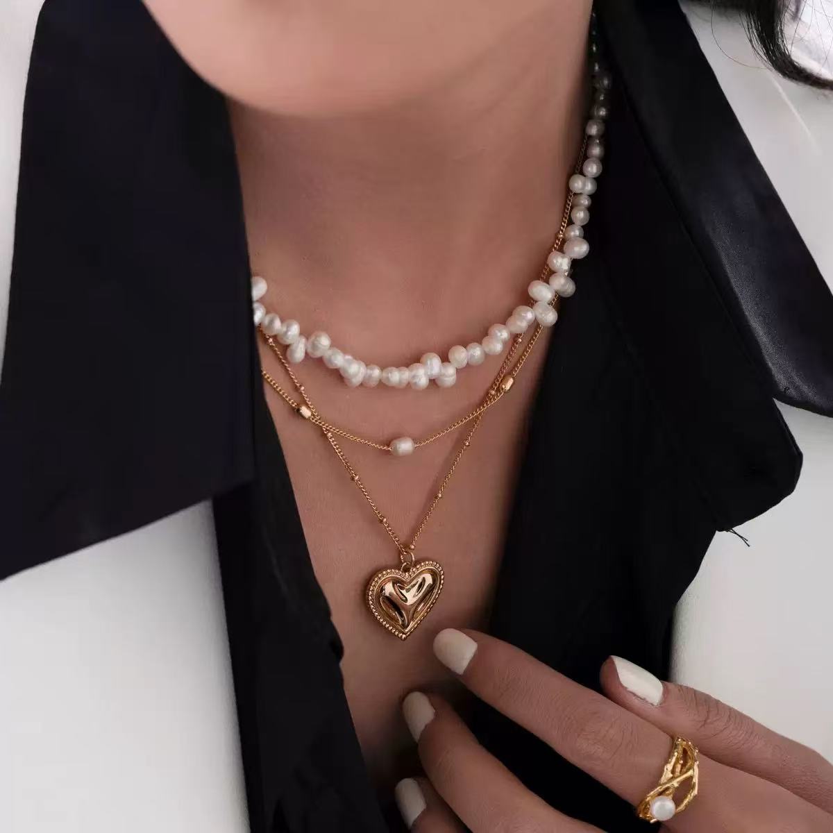 14K Gold Radiant Heart Necklace