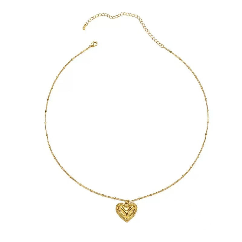 14K Gold Radiant Heart Necklace
