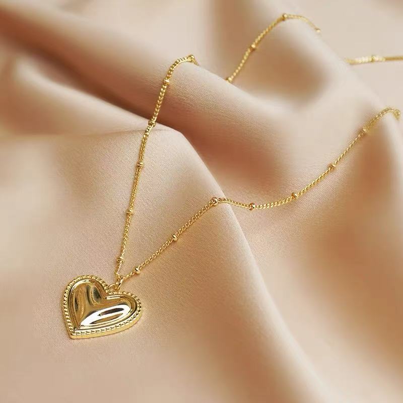 14K Gold Radiant Heart Necklace