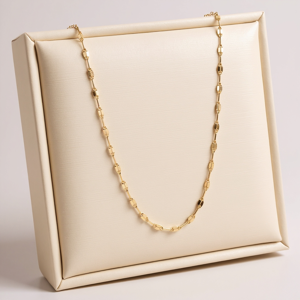 14K Gold Petal Chain Necklace