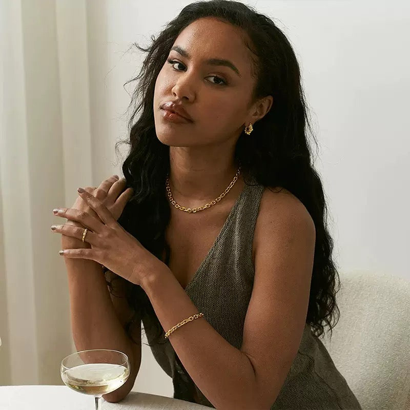 Asher Statement Necklace-14K Gold