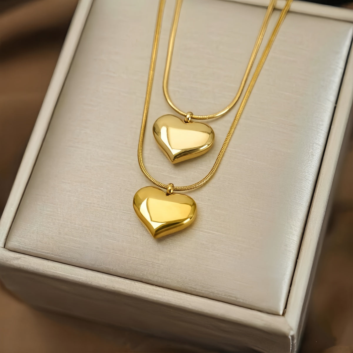 14K Gold Heart Pendant Necklace