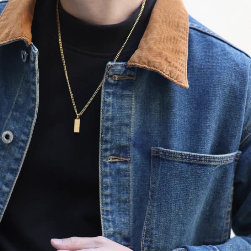 14K Gold Bar Pendant Necklace – The Perfect Gift for Your Loved One